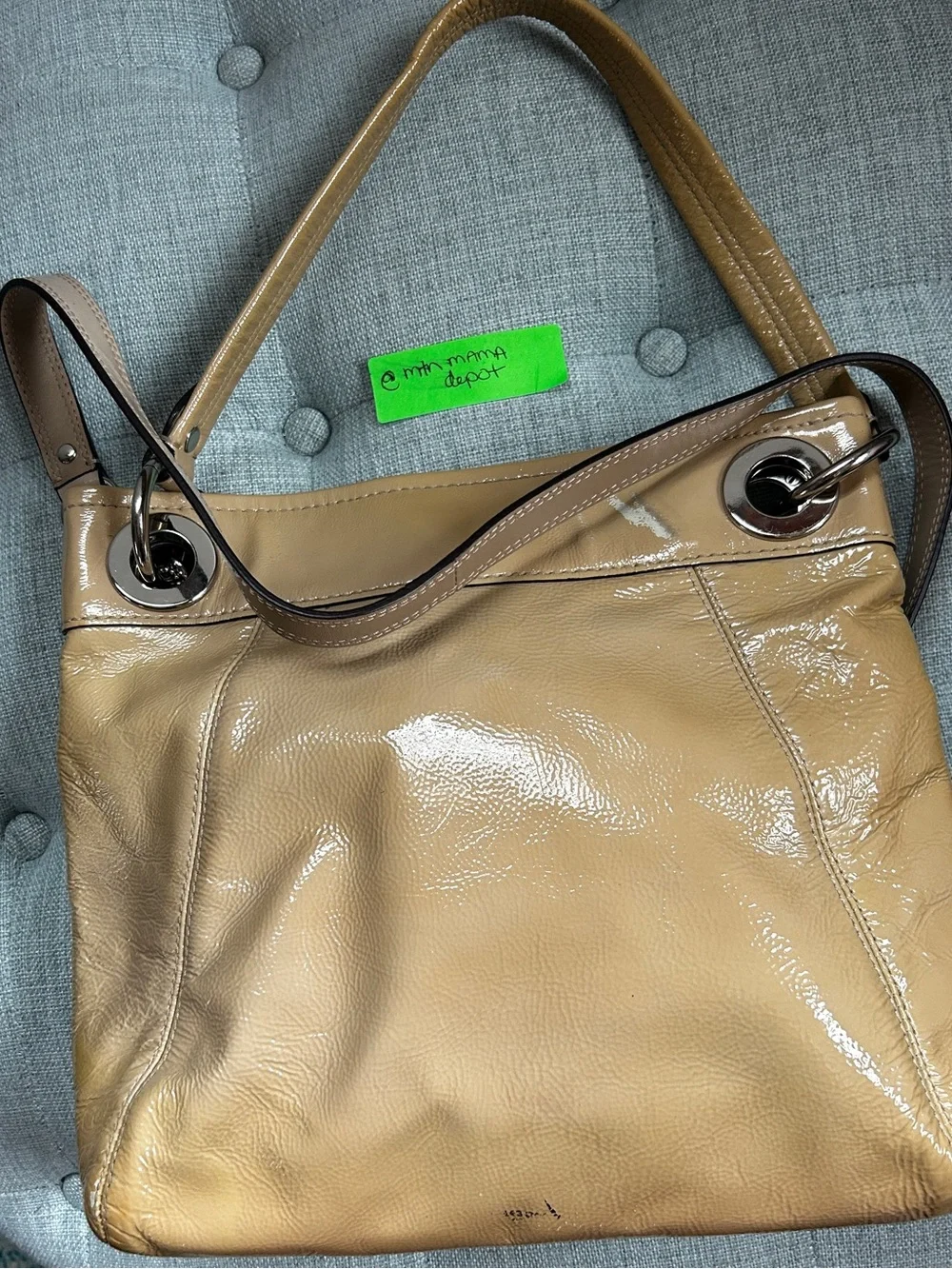 Coach Ashley Hippie F17953 Patent Leather Convertible Crossbody Bag Y2K